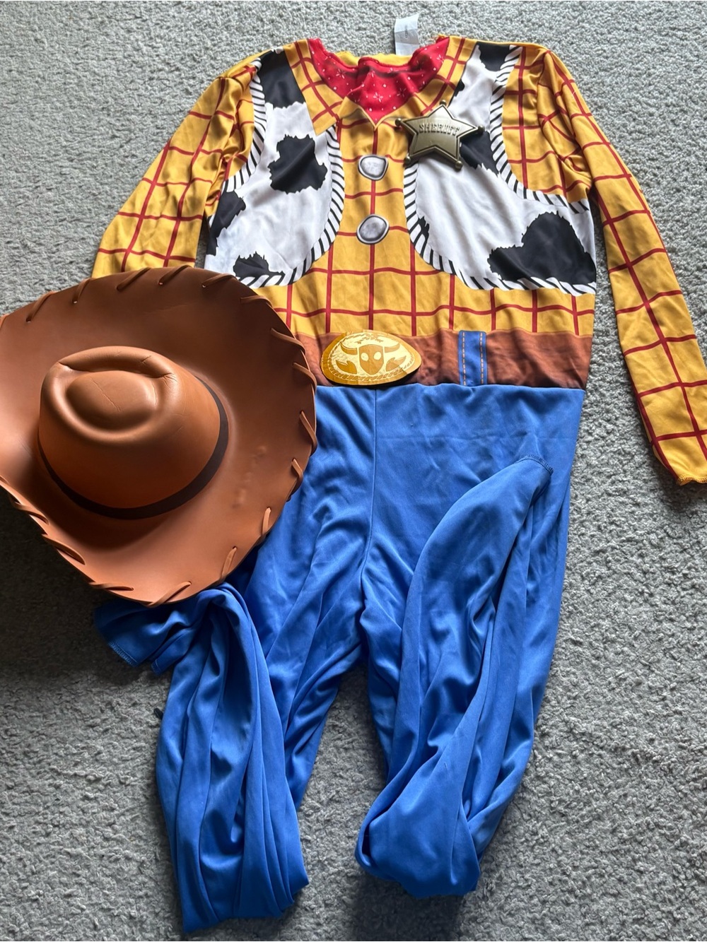 Disney Woody Costume Large Sheriff Toy Story Large Adult Men’s Halloween World
